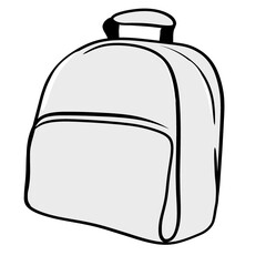 School backpack illustration 