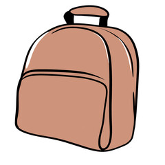 School backpack illustration 