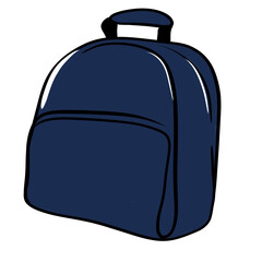 School backpack illustration 