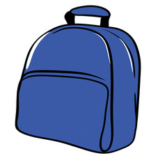 School backpack illustration 