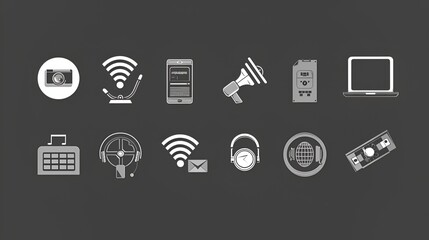 masseg icon monochrom vector