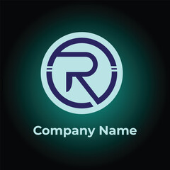 R latter logo in circle