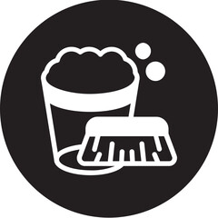 cleaner glyph icon