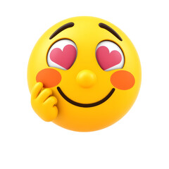 Fototapeta premium Heart Emoji - 3D Illustration