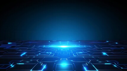 A mesmerizing digital circuit board design, showcasing intricate patterns and glowing blue lines, perfect for technology enthusiasts and digital art lovers.