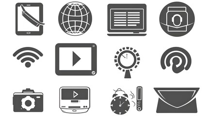 masseg icon monochrom vector