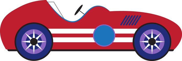 Red Race Car Kids Cartoon To Car 