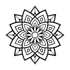 Professional Mandala Design with Symmetrical Layout and Intricate Details-103