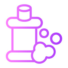 Fototapeta premium mouthwash gradient icon