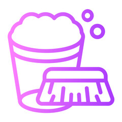 Fototapeta premium cleaner gradient icon