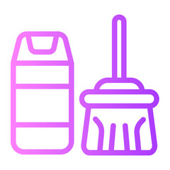cleaning gradient icon