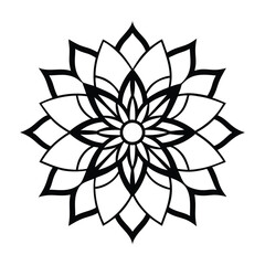 Professional Mandala Design with Symmetrical Layout and Intricate Details-112