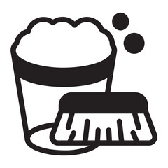 cleaner glyph icon