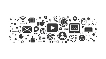 masseg icon monochrom vector