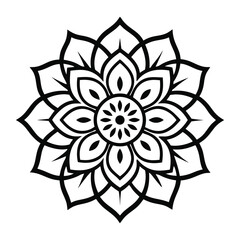 Professional Mandala Design with Symmetrical Layout and Intricate Details-132