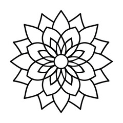 Professional Mandala Design with Symmetrical Layout and Intricate Details-138