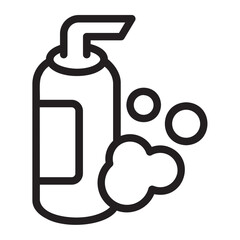 dish soap line icon