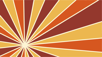 Geometric Sun Ray Background.