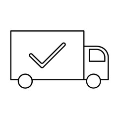 icon truck and checklist