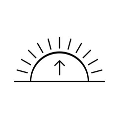 icon sun up