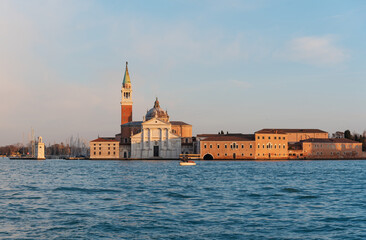 Fototapeta premium Church of San Giorgio Maggiore at sunset
