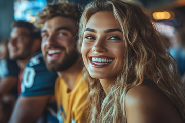Fototapeta premium Group of friends in a relaxed social setting
