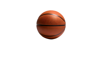 Photo of basketball isolated on transparent background