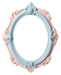 Obraz premium PNG Pastel color frame vintage colors photo oval.
