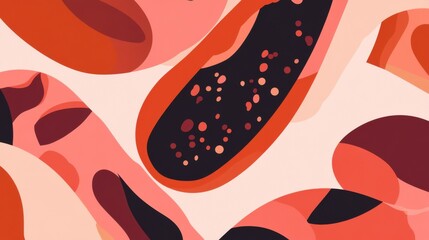 Abstract Geometric Shapes in Vibrant Colors - A Modern Art Print