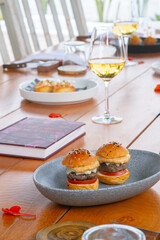 restaurante comida fusion gourmet al aire libre