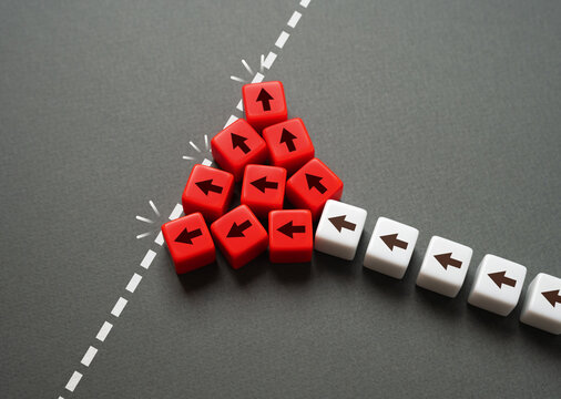 Reach an insurmountable boundary. To fail despite great effort and diligence. To change strategy or abandon a line of work in favor of alternative options. Uncompromising boundaries.