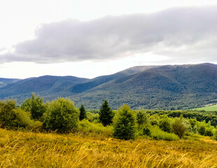 Beautiful view of Bieszczady mountains. Carpathians. © Jan