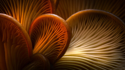 Amazing creatures of nature. Mushrooms. Natural background.