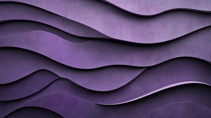 Obraz premium Abstract Purple Waves in Layered Texture for Modern Design