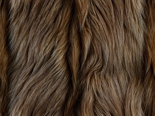 Fototapeta premium Closeup of black animal fur texture background showing detailed and soft fluffy hair surface for natural pattern design