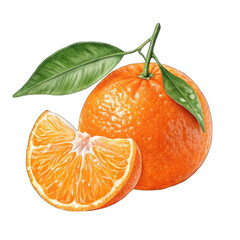 orange isolated on white background