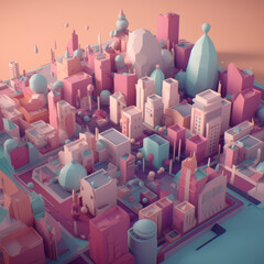 Obraz premium Abstract image of a new bright metropolis city