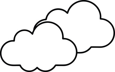 cloud icon on white