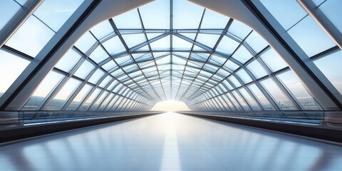 The visual appeal of airports is often defined by their geometric structures.