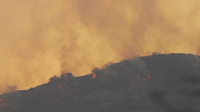 4k video of the California wild fires 