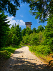 2024-06-23; observation deck in the mountains wysoki kamien szklarska poreba, poland