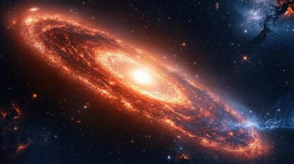 Obraz premium Captivating Depiction of Andromeda in the Cosmos