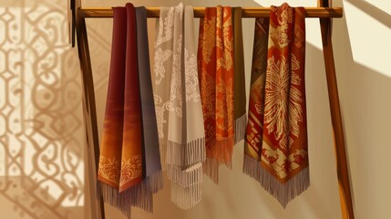 Stunning Collection of Handwoven Scarves: A Tapestry of Colors and Intricate Patterns
