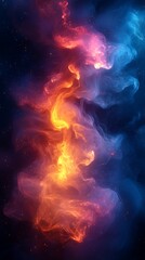 Fototapeta premium Soft velvet texture combined with swirling abstract smoke photos
