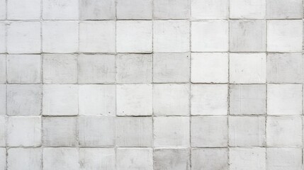 Fototapeta premium White square tiles wall texture background.