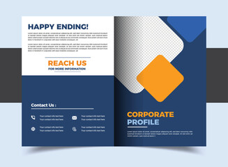 Corporate Book Cover Design Template in A4. Can be adapted to Brochures, Annual Reports, Magazines, Poster