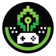 Gaming Logo Vector Art Illustration Design, perfect for business branding, company identity, esports teams, and creative marketing with a stylish, modern aesthetic.