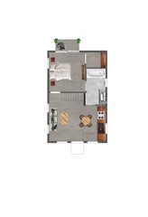 3d top view plan sketch plan floor plan top creative top view plan Plan view of an apartment