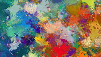 Vibrant and Eclectic Abstract Grunge Background Showcasing a Colorful Mosaic of Textured Elements, Perfect for Modern Artistic Designs.