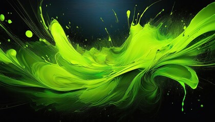 Vibrant Neon Grunge Canvas A Striking Combination of Color, Texture, and Abstract Design Elements in a Dynamic Artwork